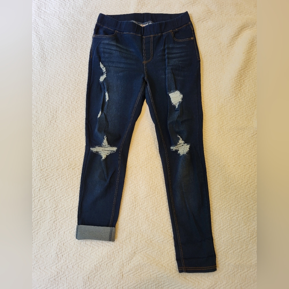 JVINI denim stretch distressed jeans